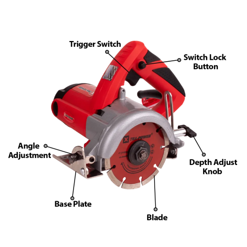 XPT-411 MARBLE CUTTER 110MM XTRA POWER 1240W - Image 2