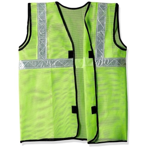 Reflective Safety Jackets High Visibility Green Waistcoat for Traffic, Running, Cycling Sports with 2 Inch Reflective Tape (pack Of 20) - Image 2