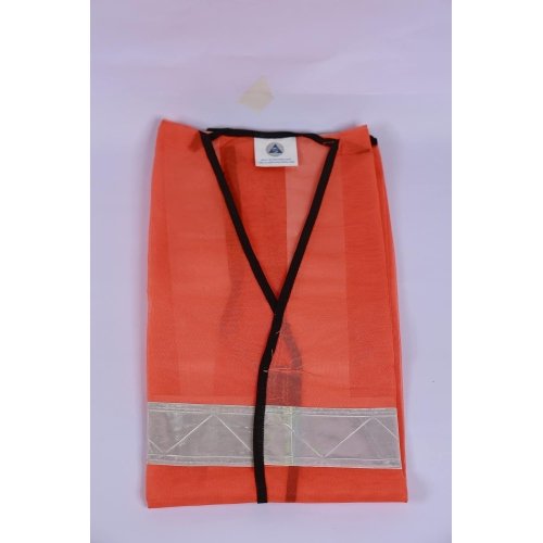 Reflective Safety Jackets High Visibility Orange Waistcoat for Traffic, Running, Cycling Sports with 2 Inch Reflective Tape (pack Of 20) - Image 2